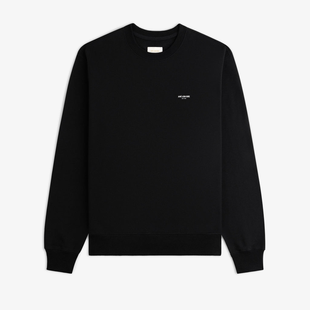 Micro   Logo  Crewneck   Sweatshirt